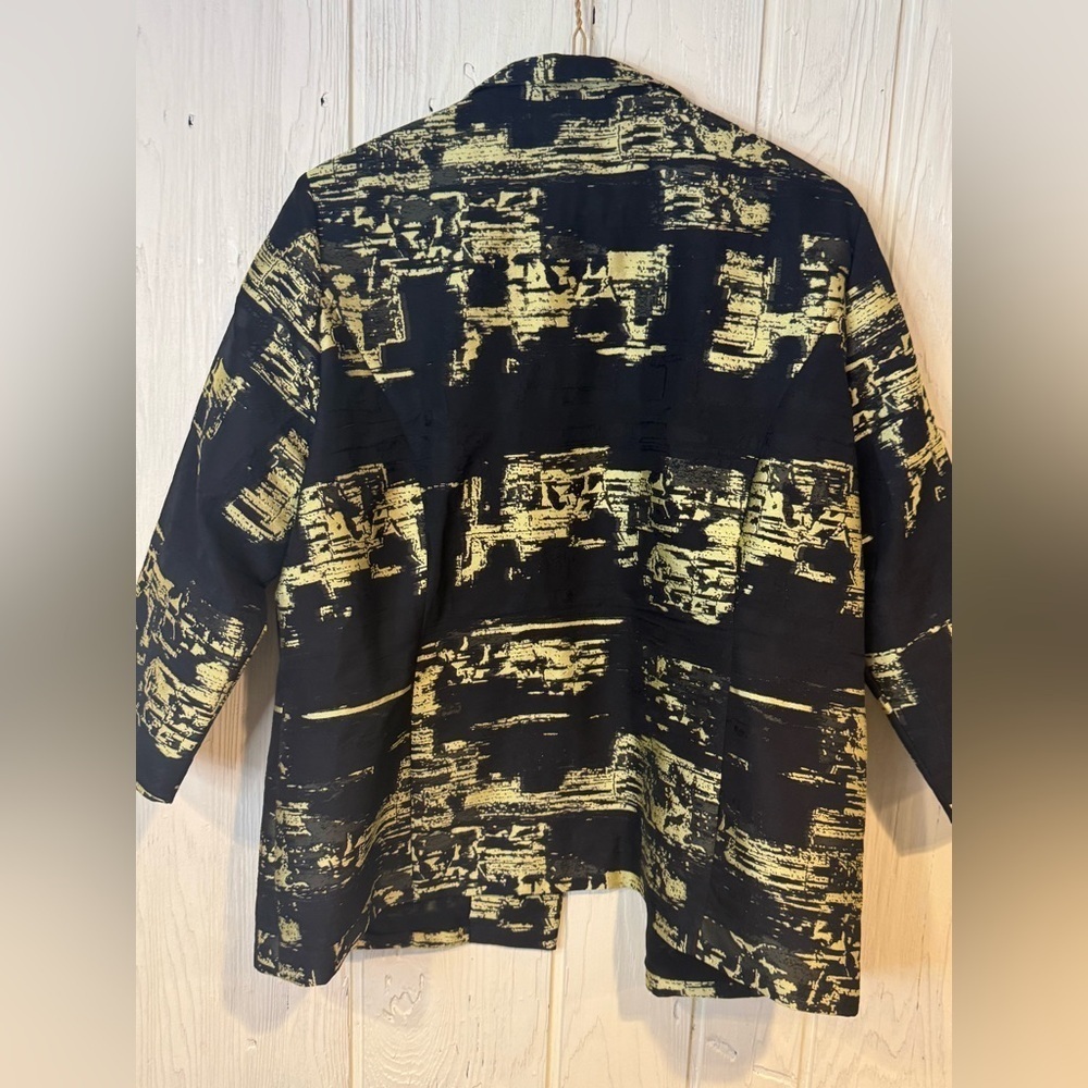 Misook Women's Open Front Jacket Blazer Black - Picture 8 of 13